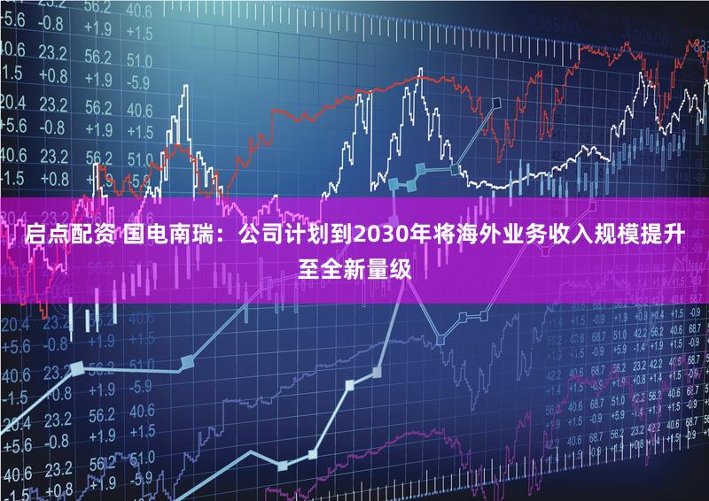 启点配资 国电南瑞：公司计划到2030年将海外业务收入规模提升至全新量级