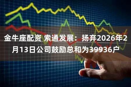 金牛座配资 索通发展：扬弃2026年2月13日公司鼓励总和为39936户