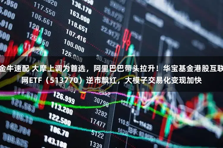 金牛速配 大摩上调为首选，阿里巴巴带头拉升！华宝基金港股互联网ETF（513770）逆市飘红，大模子交易化变现加快