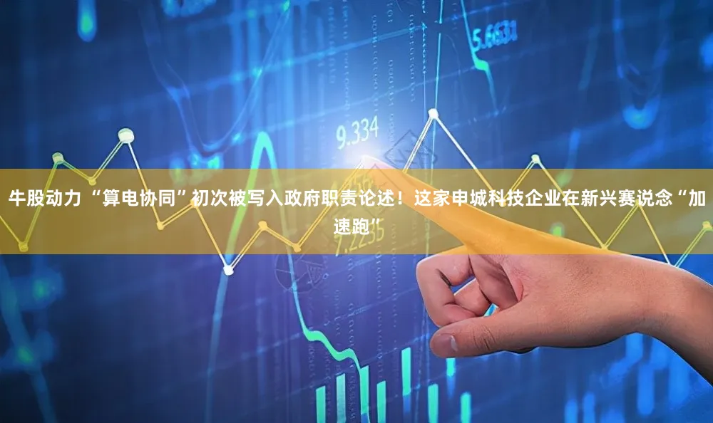 牛股动力 “算电协同”初次被写入政府职责论述！这家申城科技企业在新兴赛说念“加速跑”