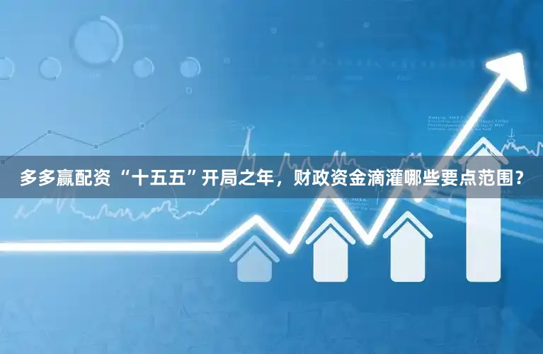 多多赢配资 “十五五”开局之年，财政资金滴灌哪些要点范围？
